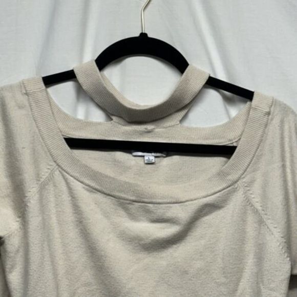 525 America Born in Bklyn Collared Women's Sweater Ivory Large NWOT‎ - Picture 2 of 10